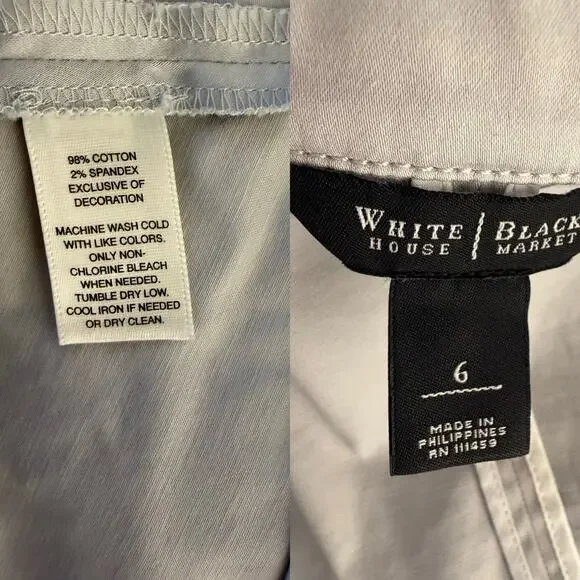 White House Black Market grey women's crop blacker jacket size 6 embelished - Picture 3 of 10